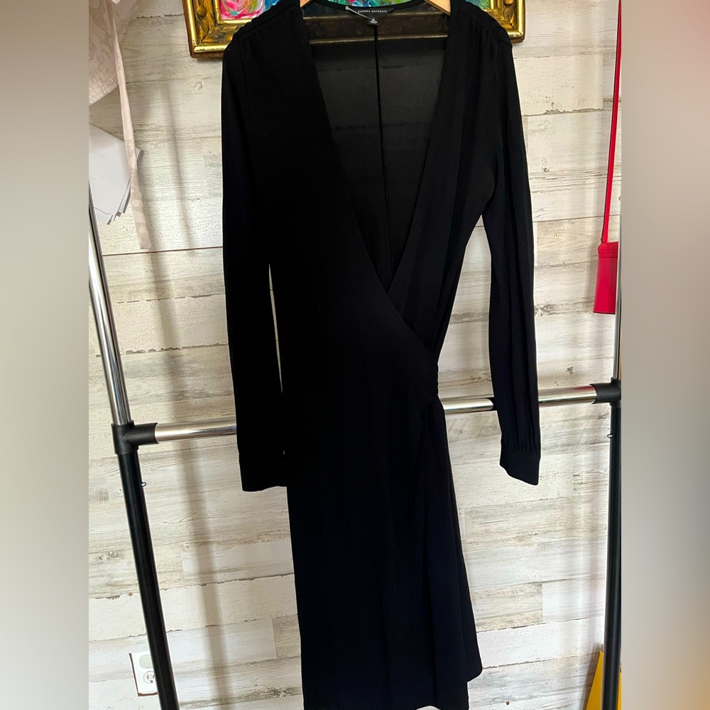 Banana republic wrap midi dress